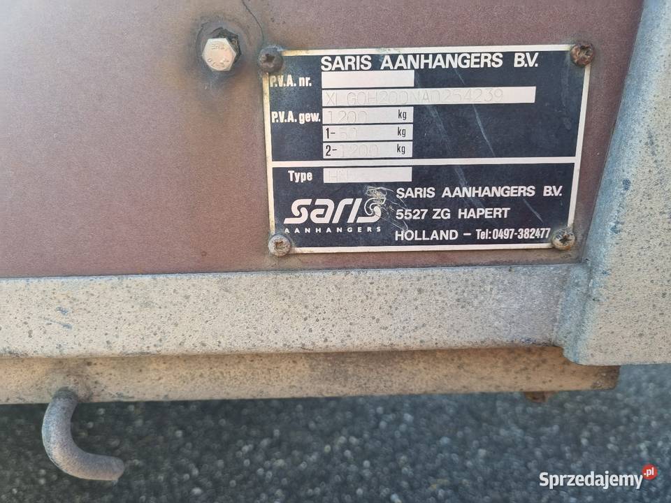 Przyczepa Ciężarowa 1200 SARIS świętokrzyskie Suchedniów
