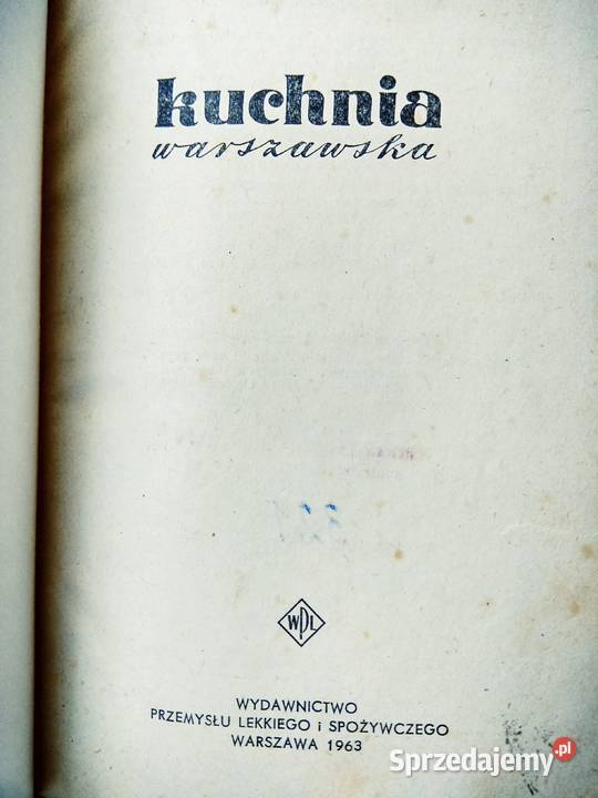 Kuchnia warszawska książki księgarnie Warszawa