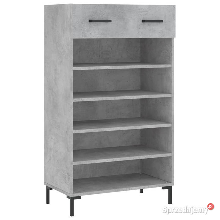 Szafka na buty szarość betonu 60x35x105 WM829616