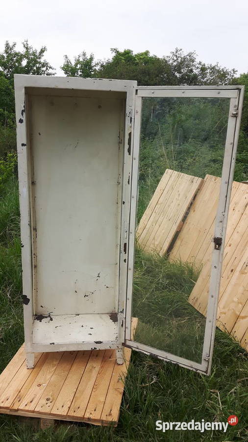 Szafka medyczna PRL loft industrial do lokalu śląskie Bojszów