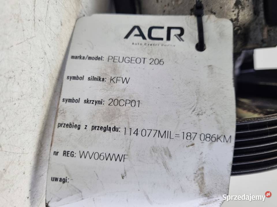 Peugeot 206 14 8V POMPA WSPOMAGANIA 9636868880 osobowe lubelskie