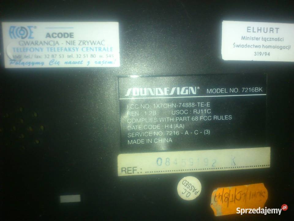 telefon SOUNDESIGN model 7216BK kolekcjonerski Łódź