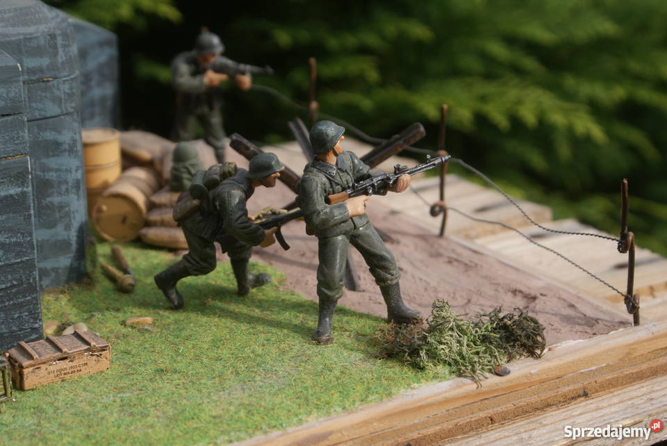 Diorama makieta militarna obrona bunkra Militaria sprzedam