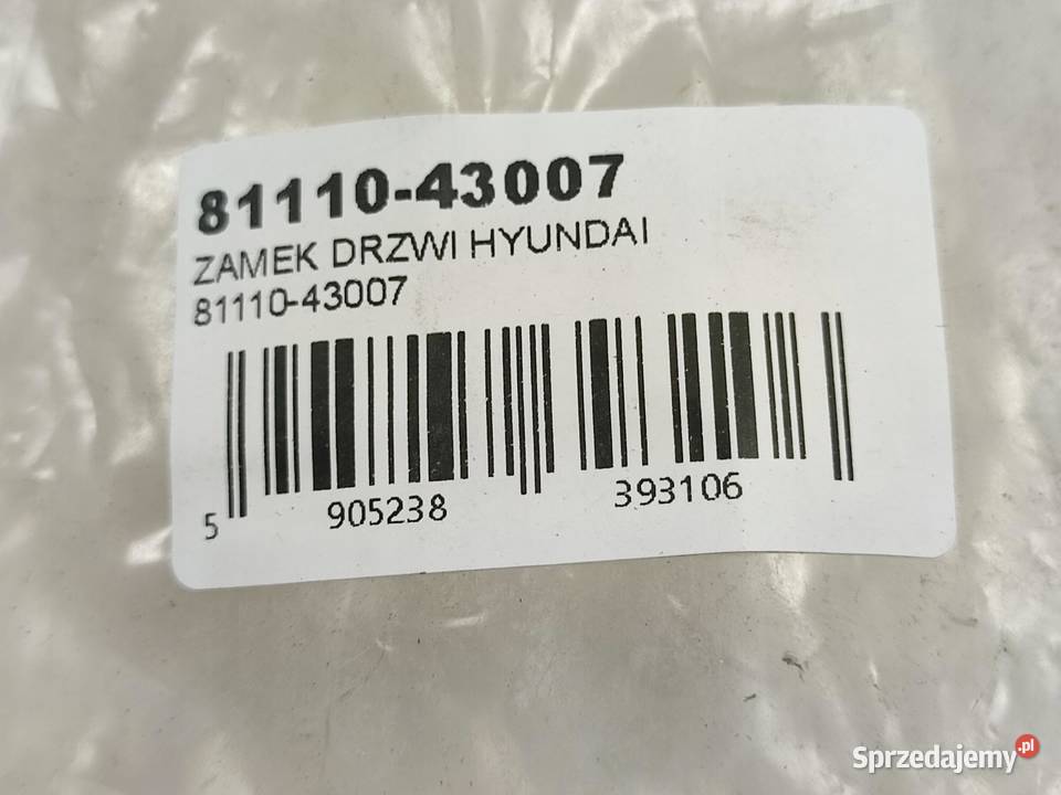 ZAMEK DRZWI LEWY PRZÓD HYUNDAI H100 19932001 sprzedam