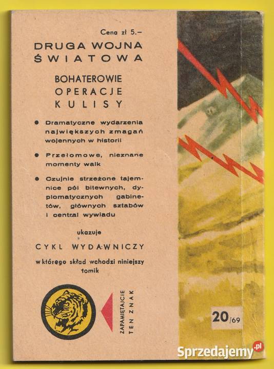 ŻÓŁTY TYGRYS KRYPTONIM FRX 1969 Łódź