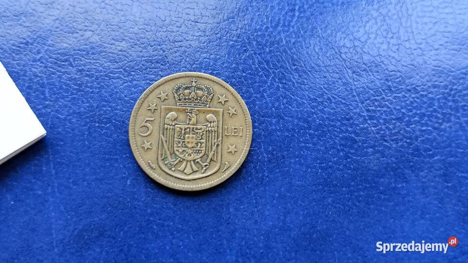 Stare monety 5 lejów 1930 Rumunia Lesko sprzedam