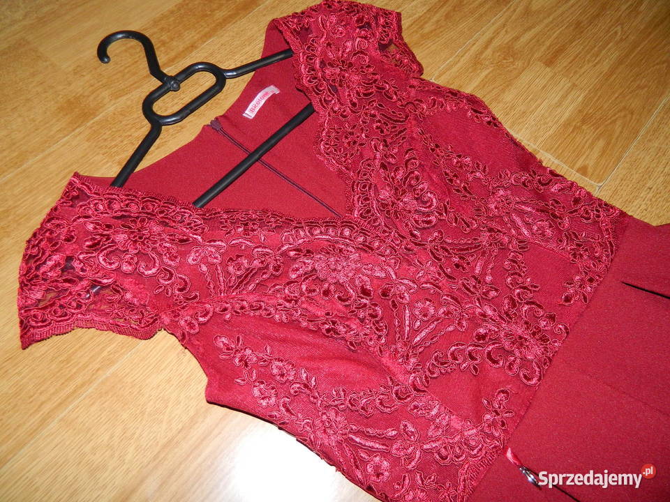 Bicotone efektowna sukienka 34