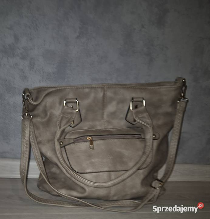 Torebka damska beżowa duża Na ramię  Łódź