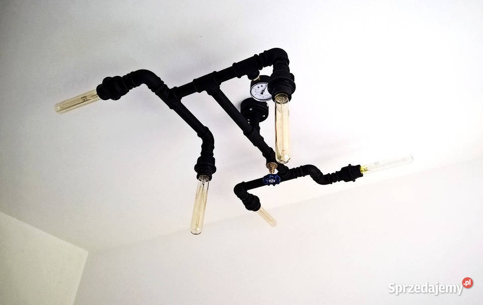 Lampa sufitowa loft z rur hyrailicznych Limanowa sprzedam