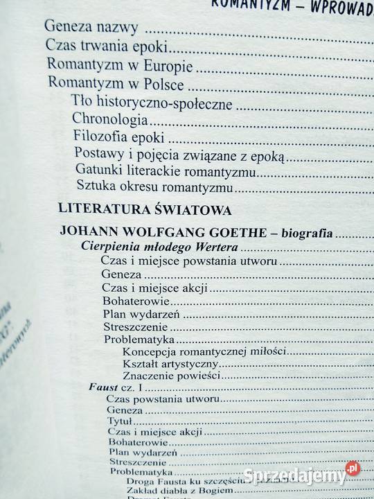 Romantyzm pozytywizm Młoda Polska outlet używane Warszawa