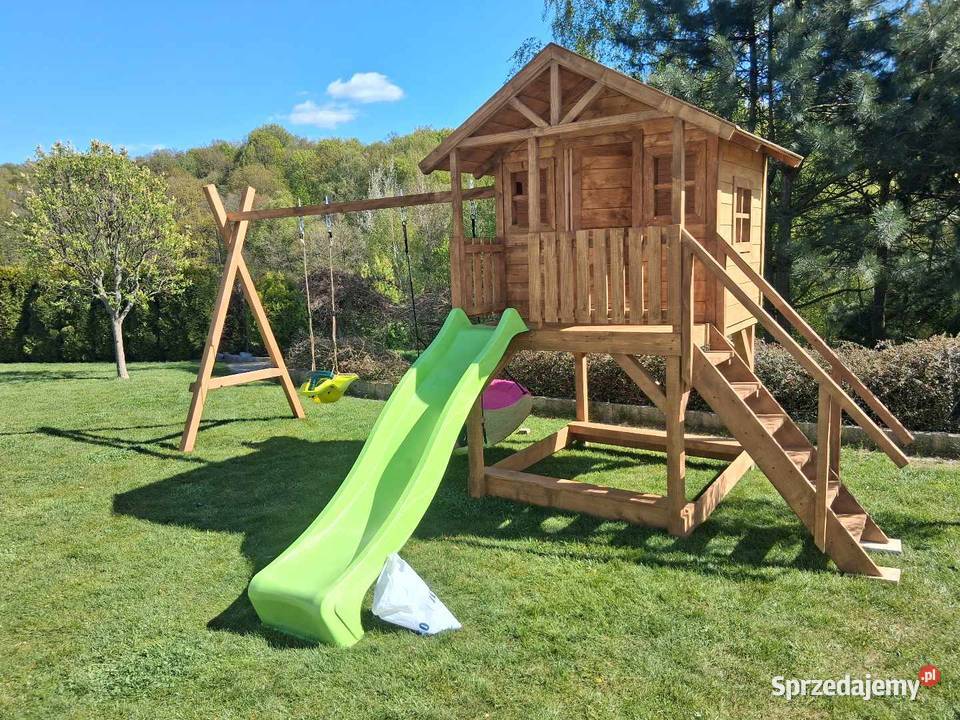 Domek drewniany plac zabaw dzieci Rzeszów sprzedam