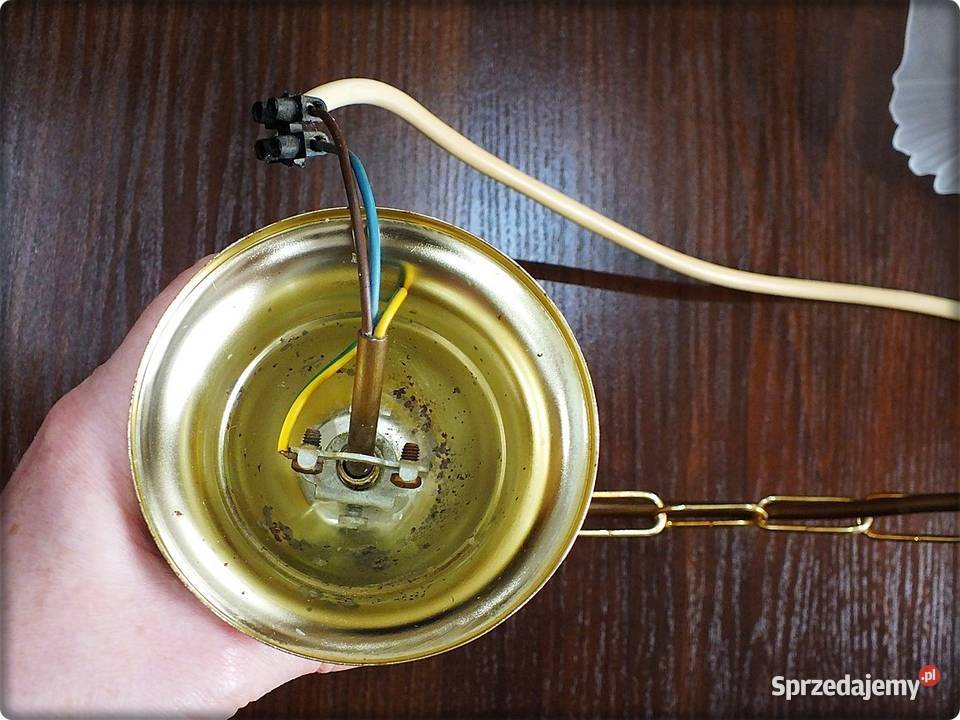 Złoty Żyrandol 3 ramienny Lampa wisząca sufitowa Żary