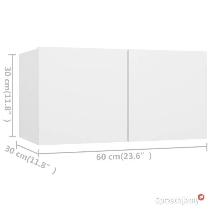 Szafki TV 4 białe 60x30x30 materiał Warszawa