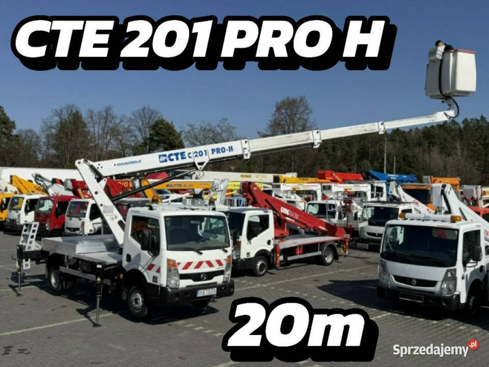 Nissan Cabstar Podnośnik Koszowy 20m CTE 201 PRO Widełki