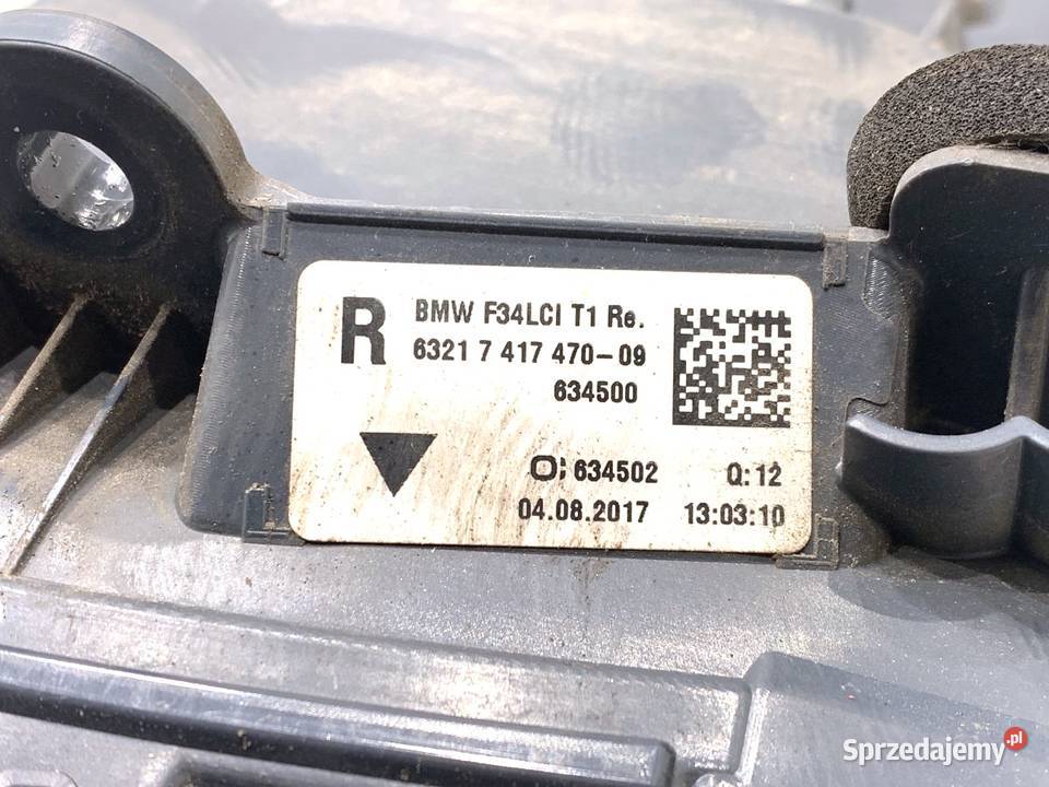LAMPA PRAWY TYŁ BMW F34 7417470 Hatchback podkarpackie