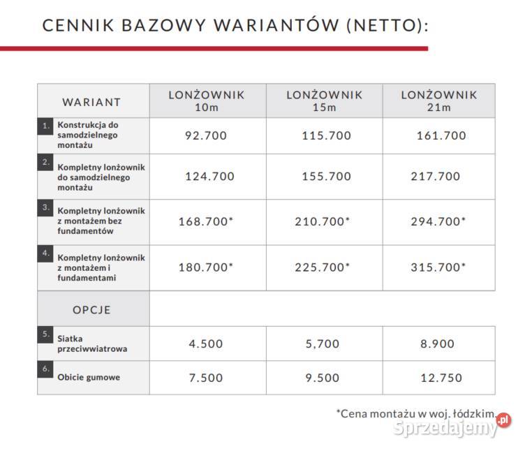 Lonżownik Ujeżdżalnia Karuzela 10m 15m 21M