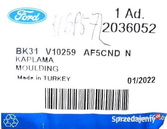NAKŁADKA LISTWA PROGU LEWA PRZÓD FORD TRANSIT Głogów