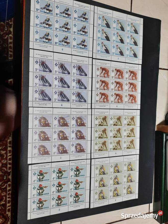 znaczki JUGOSŁAWIA 1984 Olimpiada Sarajewo 8 Warszawa