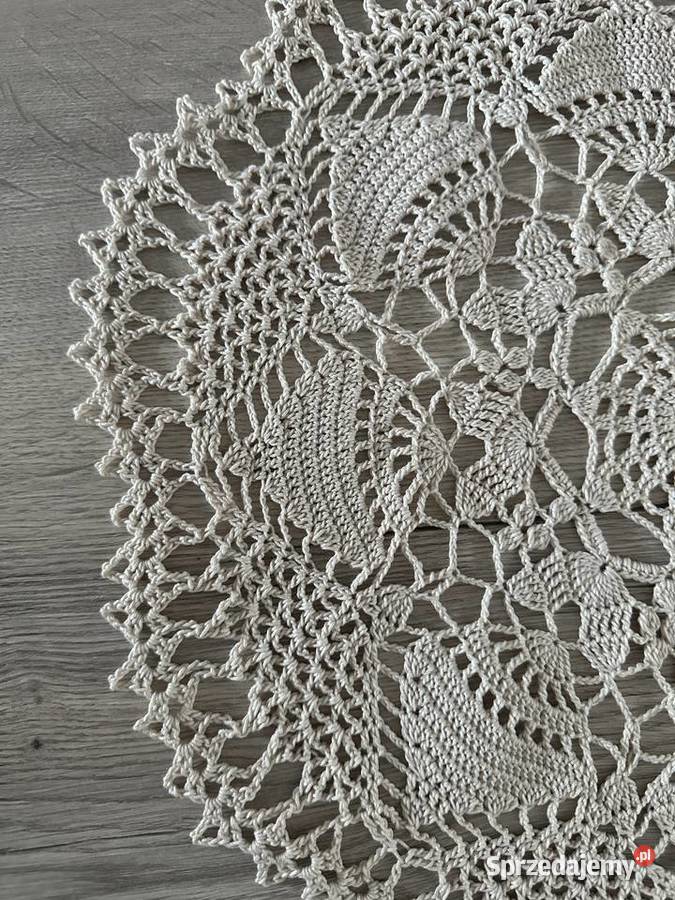 Serwetka szydełko okrągłe cacko śr 44 Łódź sprzedam