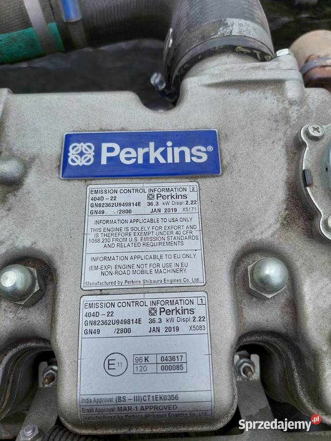 Silniki Perkins 404D-22 z osprzętem 36.3KW N844L Zaścianki