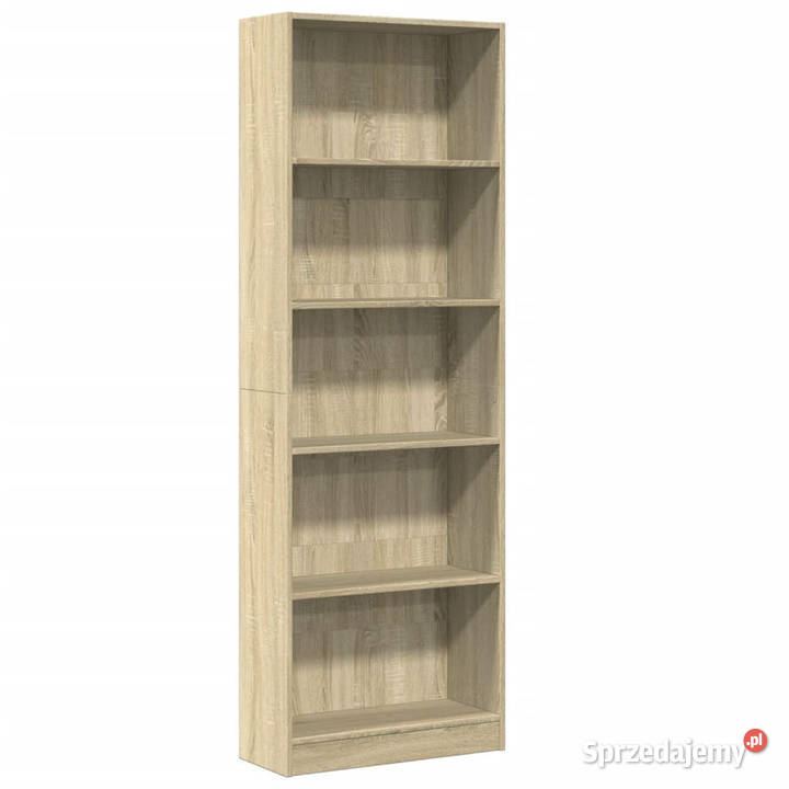 Regał dąb sonoma 60x24x176 materiał mazowieckie