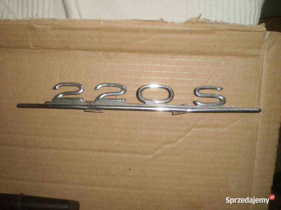Mercedes 220S Kubuś Ponton znaczek napis sprzedam
