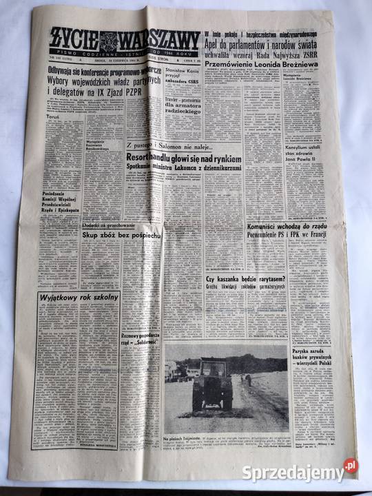 Życie Warszawy z 1979r i z 1981r pismo codzienne Czasopisma