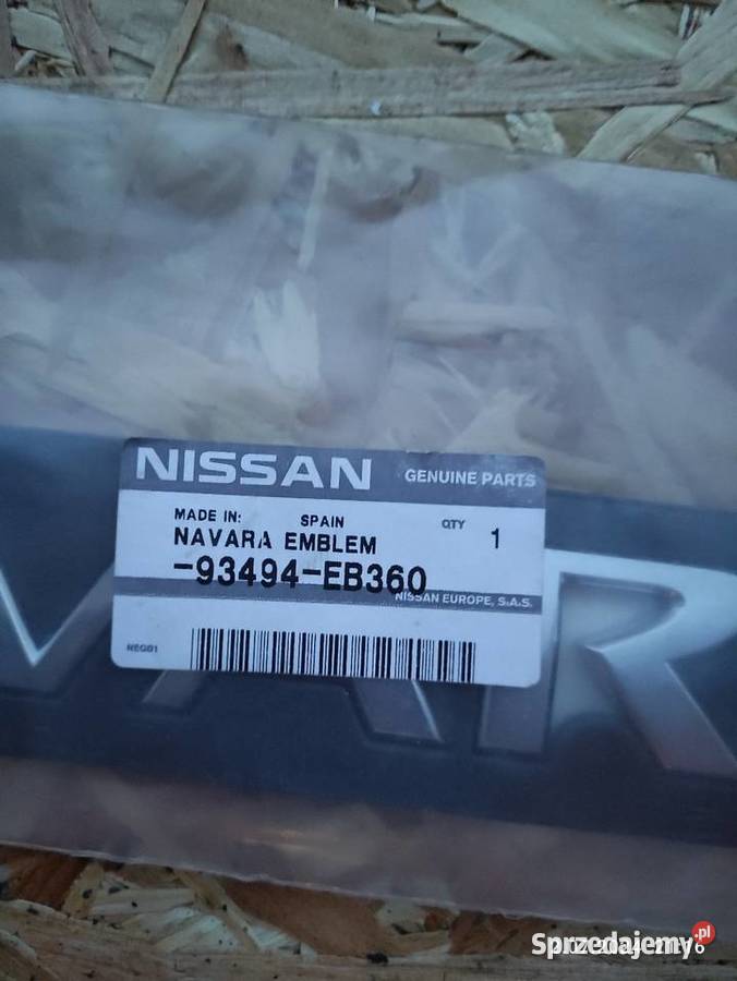 Emblemat napis Nissan Navara 93494EB360 Brzesko sprzedam