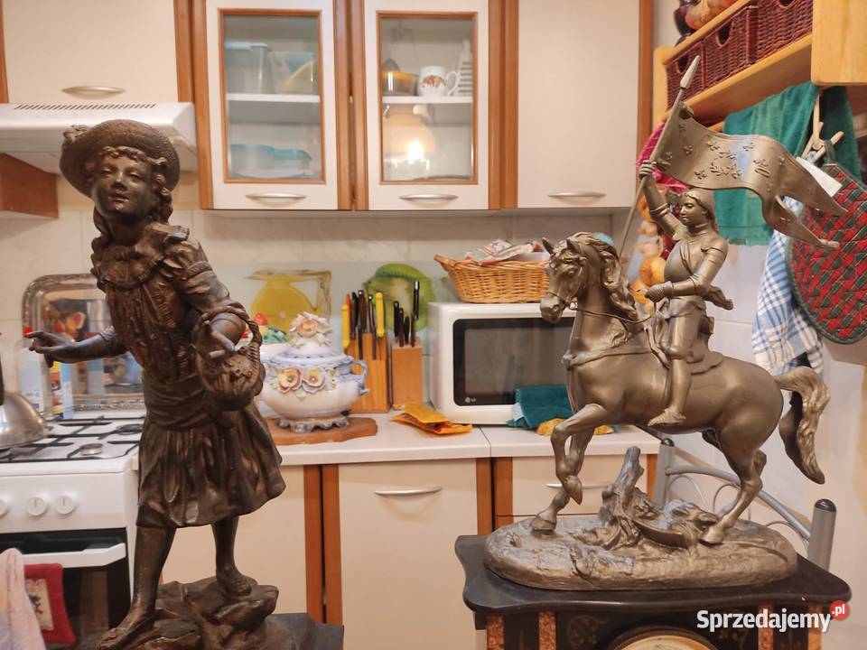 stary francuski zegar figuralny olbrzym Gorzów Wielkopolski