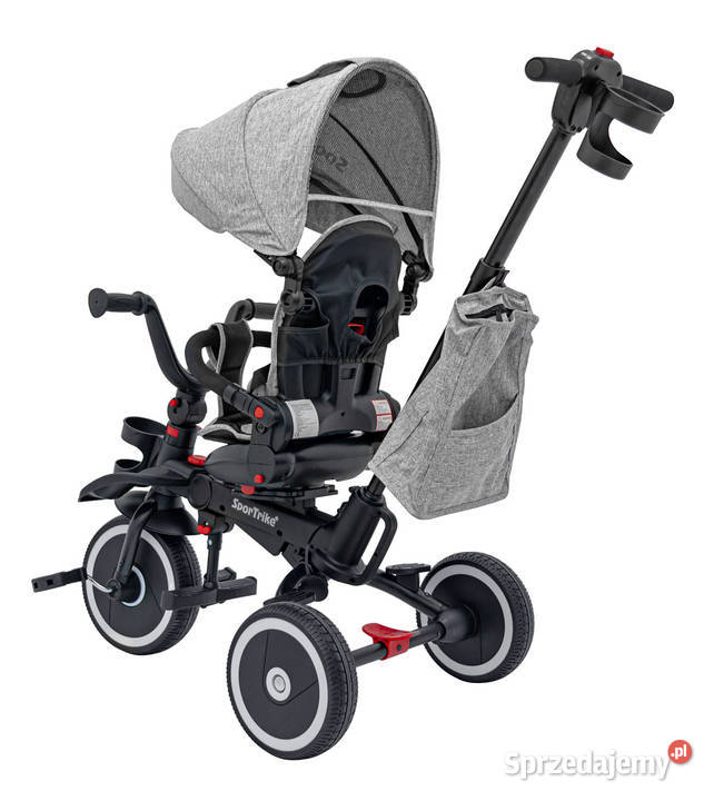 Rowerek Trzykołowy RIDER szary koła EVA z Warszawa sprzedam
