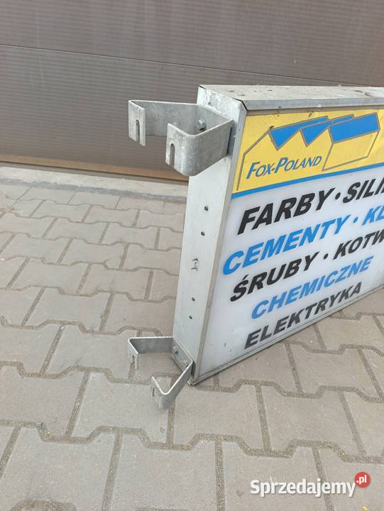 Pylon reklama świetlna sklepu budowlanego Usługi Częstochowa