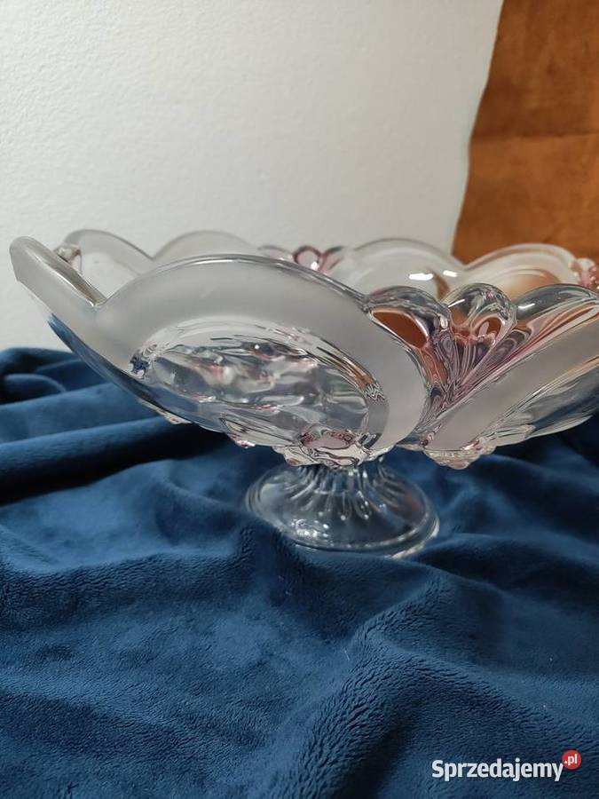 duża patera na nodze Walther Glas Niemcy Opole