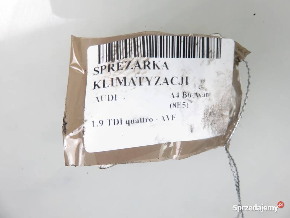 KOMPRESOR KLIMATYZACJI AUDI A4 B6 19 TDI osobowe