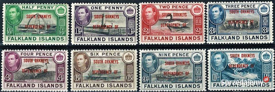 FALKLANDY ORKADY POŁUDNIOWE 1944 MNH WYSYŁKA Człuchów