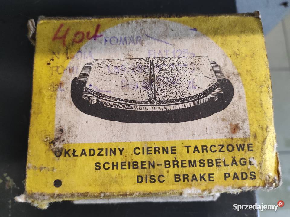 Klocki hamulcowe tylne do poloneza i fiata 125p Ostrowiec Świętokrzyski