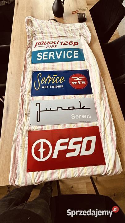 Szyld tablica WSK Service Świdnik oryginal PRL Stobierna