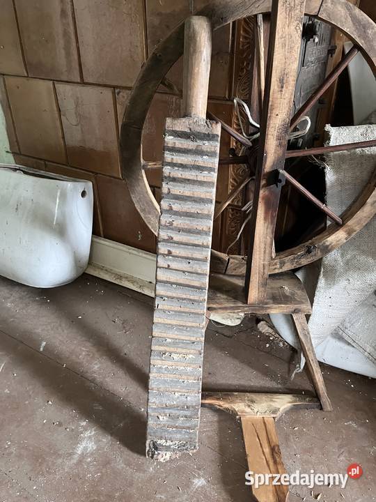 stara zabytkowa maglownica reczna Lipiny Dolne