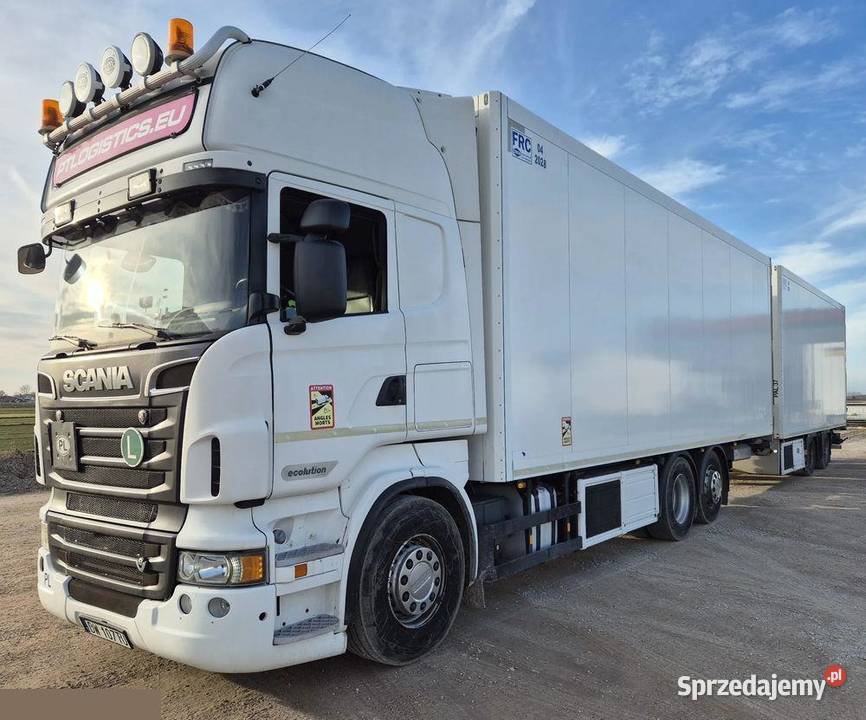 Scania R560 V8 SALON CHŁODNIA SCHMITZ WINDA Motoryzacja