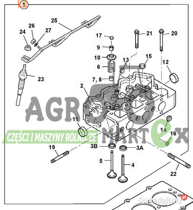 02631318 02634967 02630450 GŁOWICA SILNIKA Wichrów