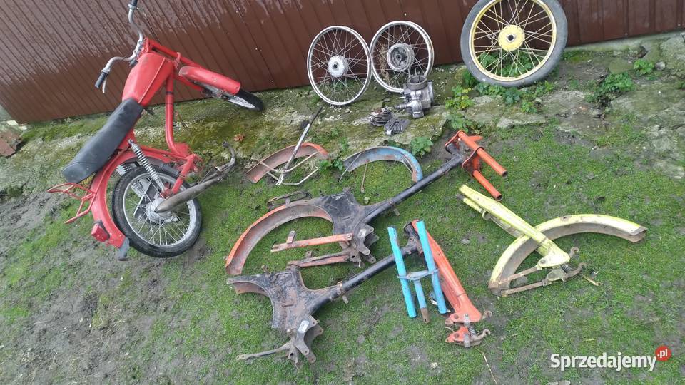 motorowe Romet komar rama 2 sztuki kola błotnik motorower Romet