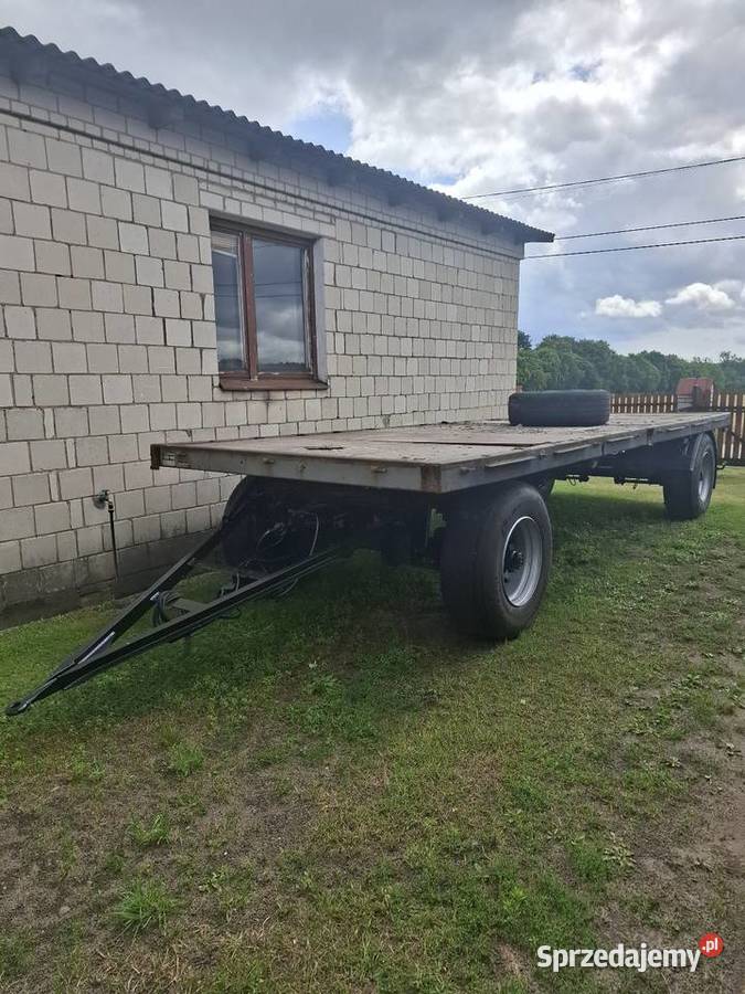 Przyczepa platforma laweta do bel Długość 73 m nieuszkodzony mazowieckie sprzedam