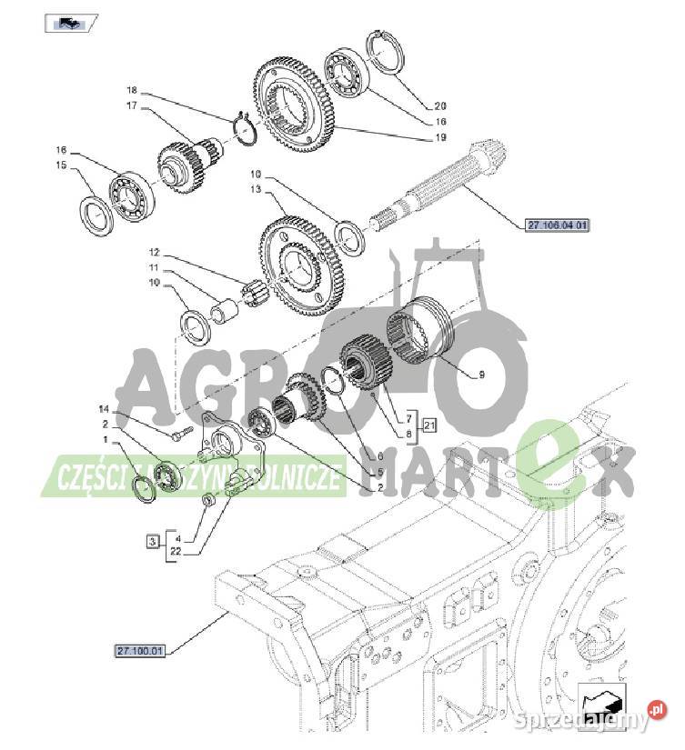 47126844 POKRYWA OBUDOWA CNH Wichrów