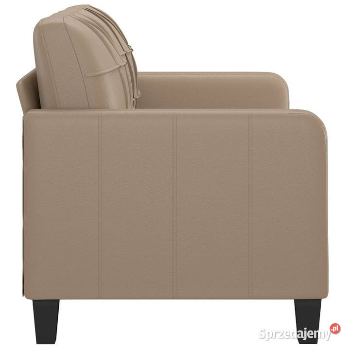 2osobowa sofa kolor cappuccino 140 sztuczna