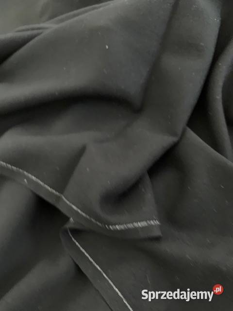 Materiał czarny PRL wełna szer140 dł 275 Antyki, Sztuka, Kolekcje Częstochowa