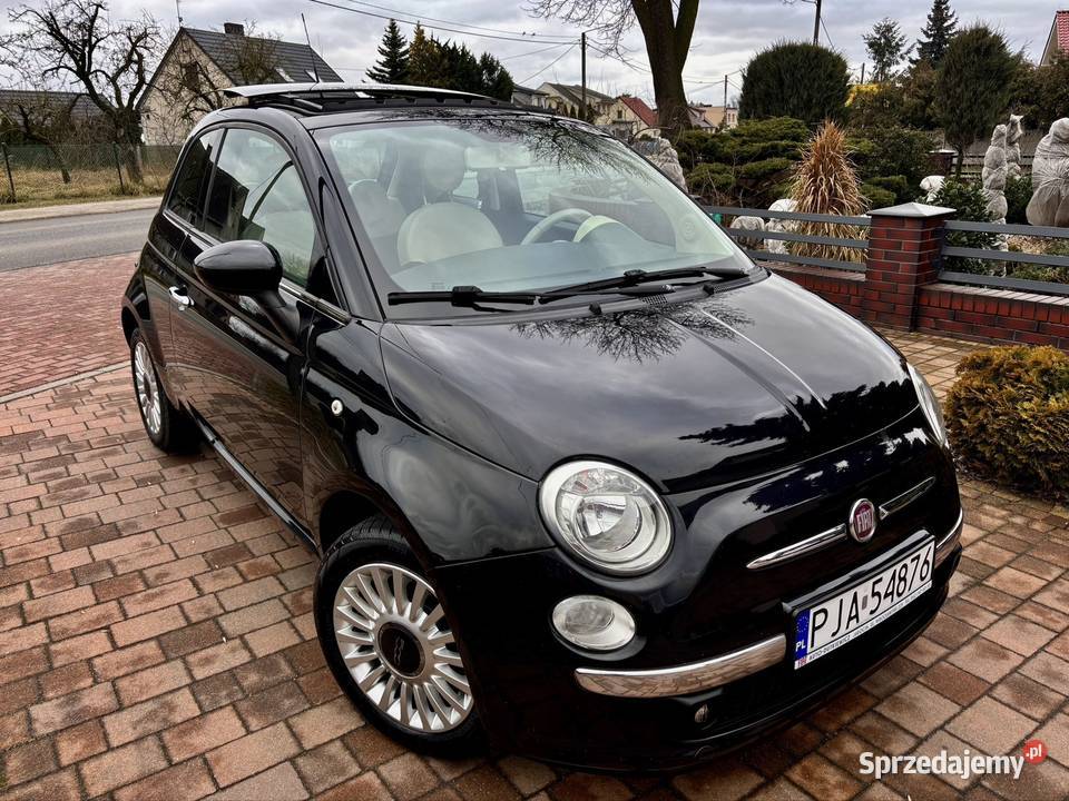 Fiat 500 12 Benz Klima Panorama Dach Alufelgi wielkopolskie Jarocin