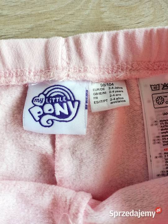 Legginsy dziewczęce ocieplane różowe 98104 Spodnie mazowieckie Płock