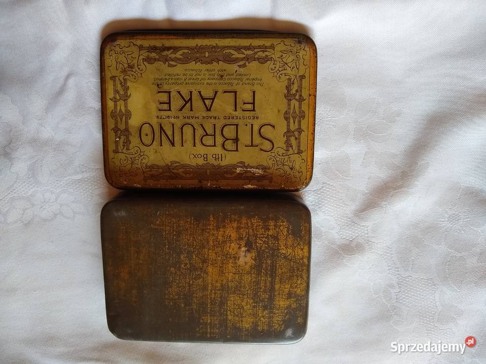Stare metalowe pudełko cygarach Miłobądz
