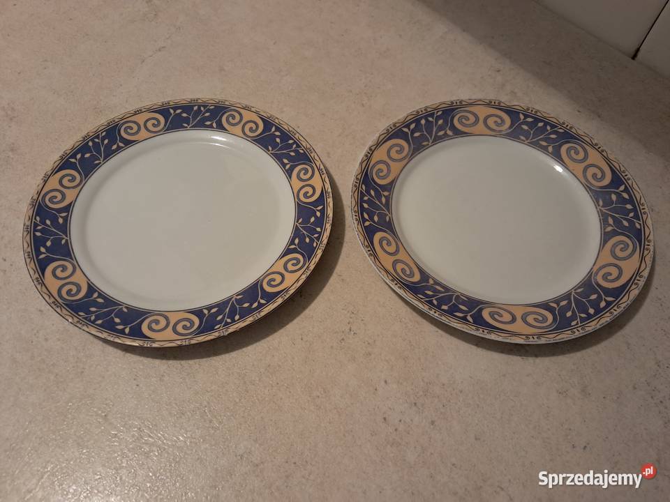 Talerzyki deserowe porcelana z Tułowic 2 Talerze i talerzyki