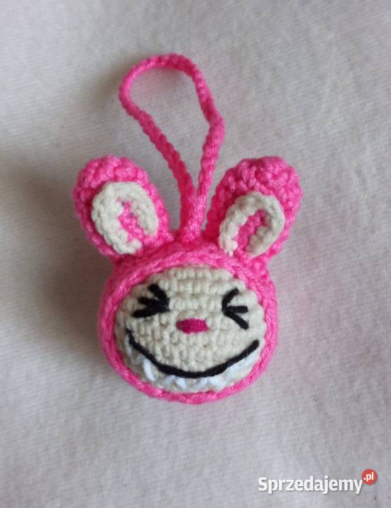 Labubu na szydełku brelok zawieszka Rękodzieło