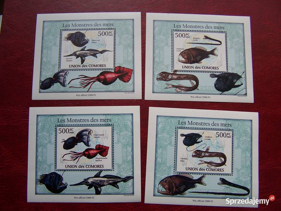 Komory 2009 MNH Ryby Głębin Zycie morskie Nakład śląskie